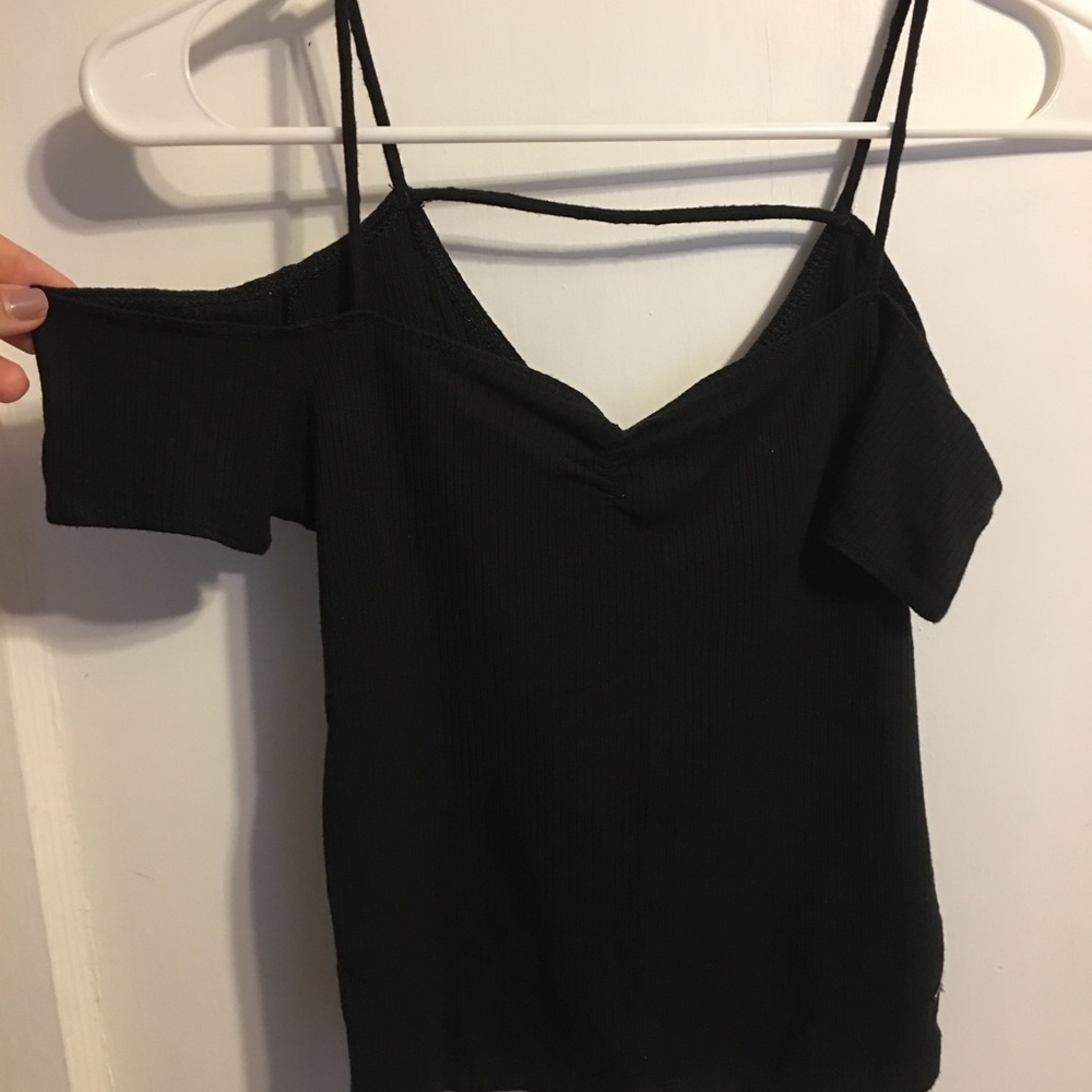 Black crop top